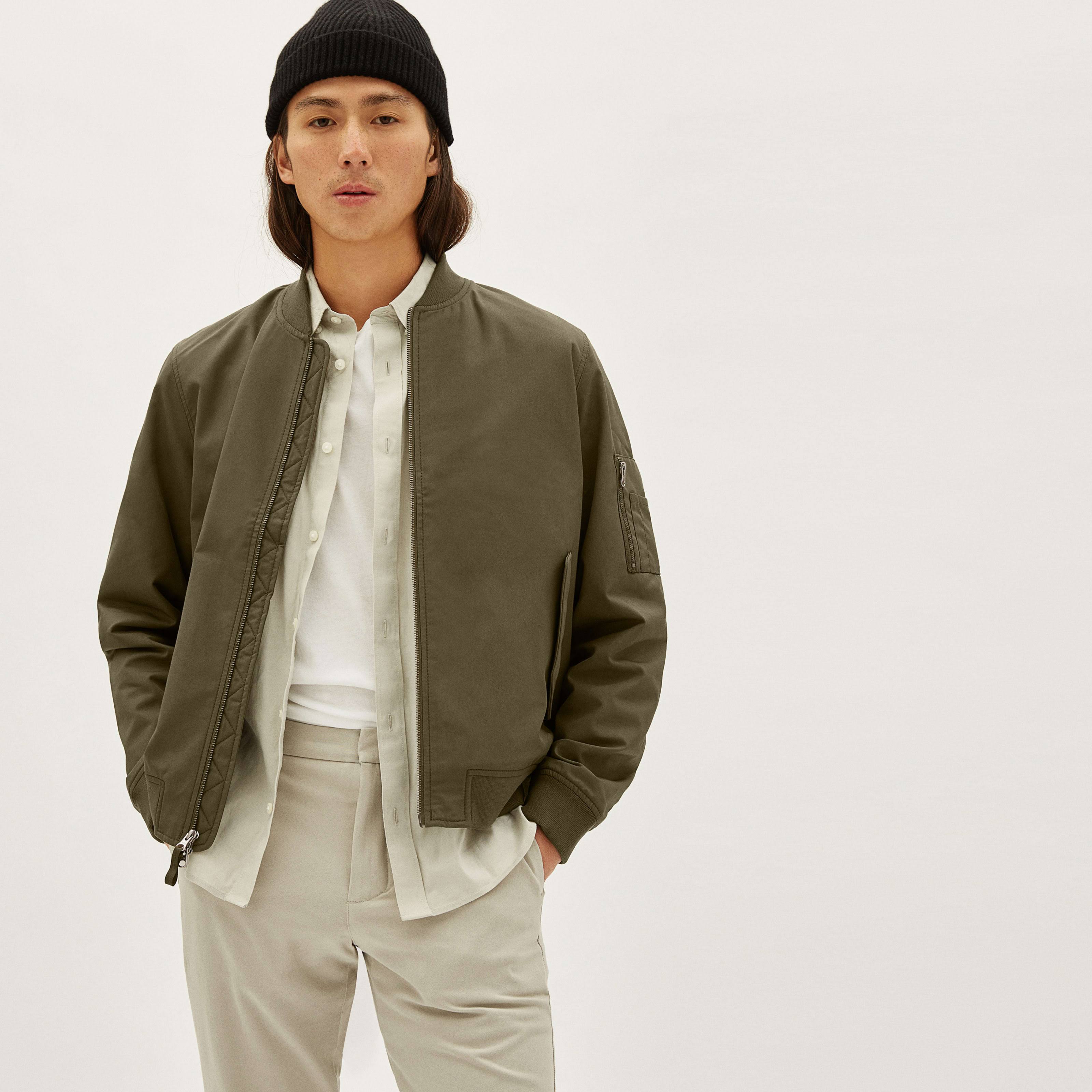Men s Bomber Jacket Uniform by Everlane in Dark Olive Size M 49.77